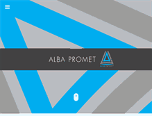 Tablet Screenshot of alba-promet.com